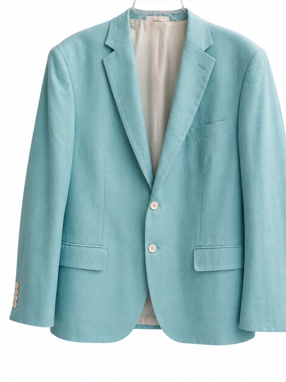 Lauren Ralph Lauren 100% Linen Teal/Turquoise Men’s blazer. EUC